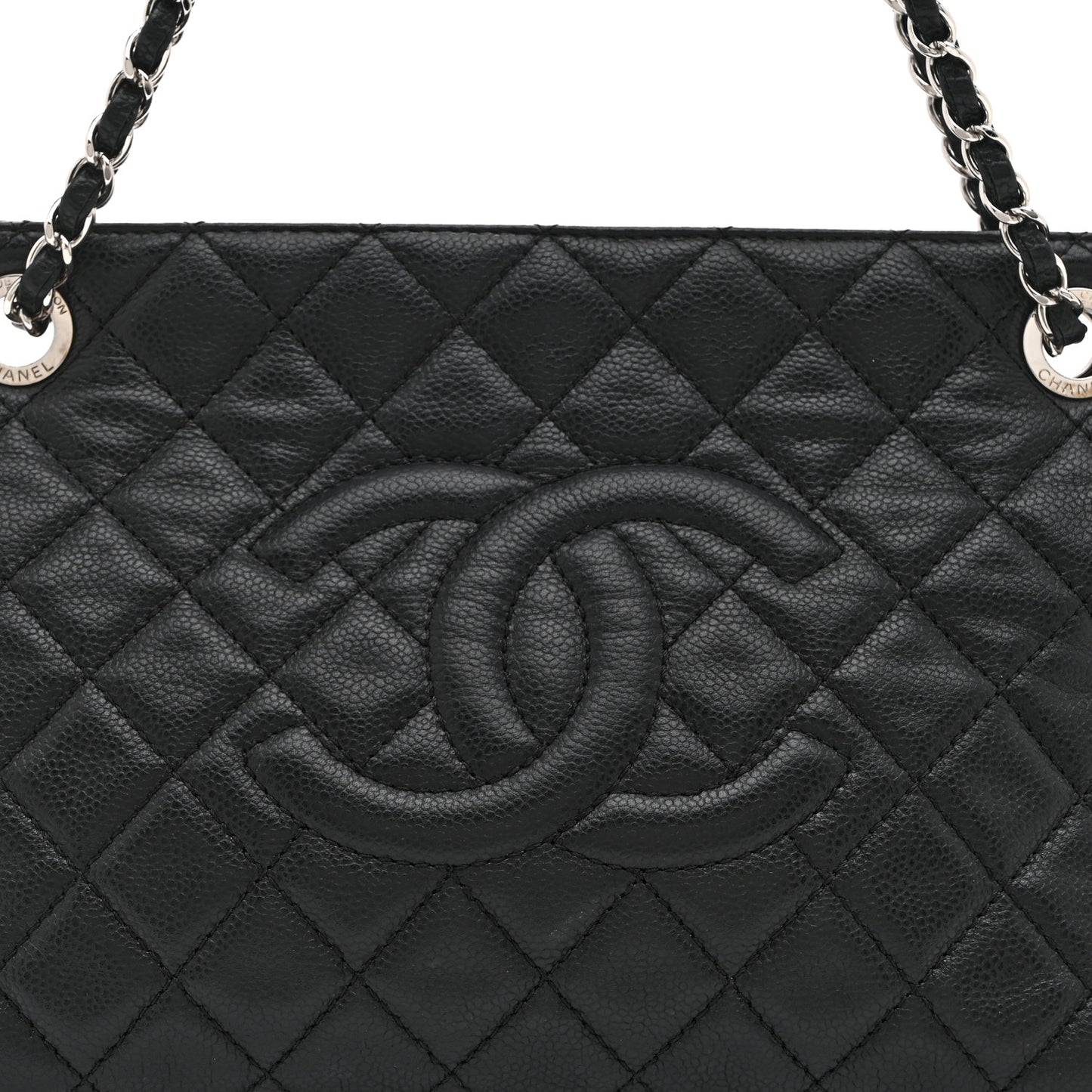 Caviar Quilted CC Timeless Soft Tote Black
