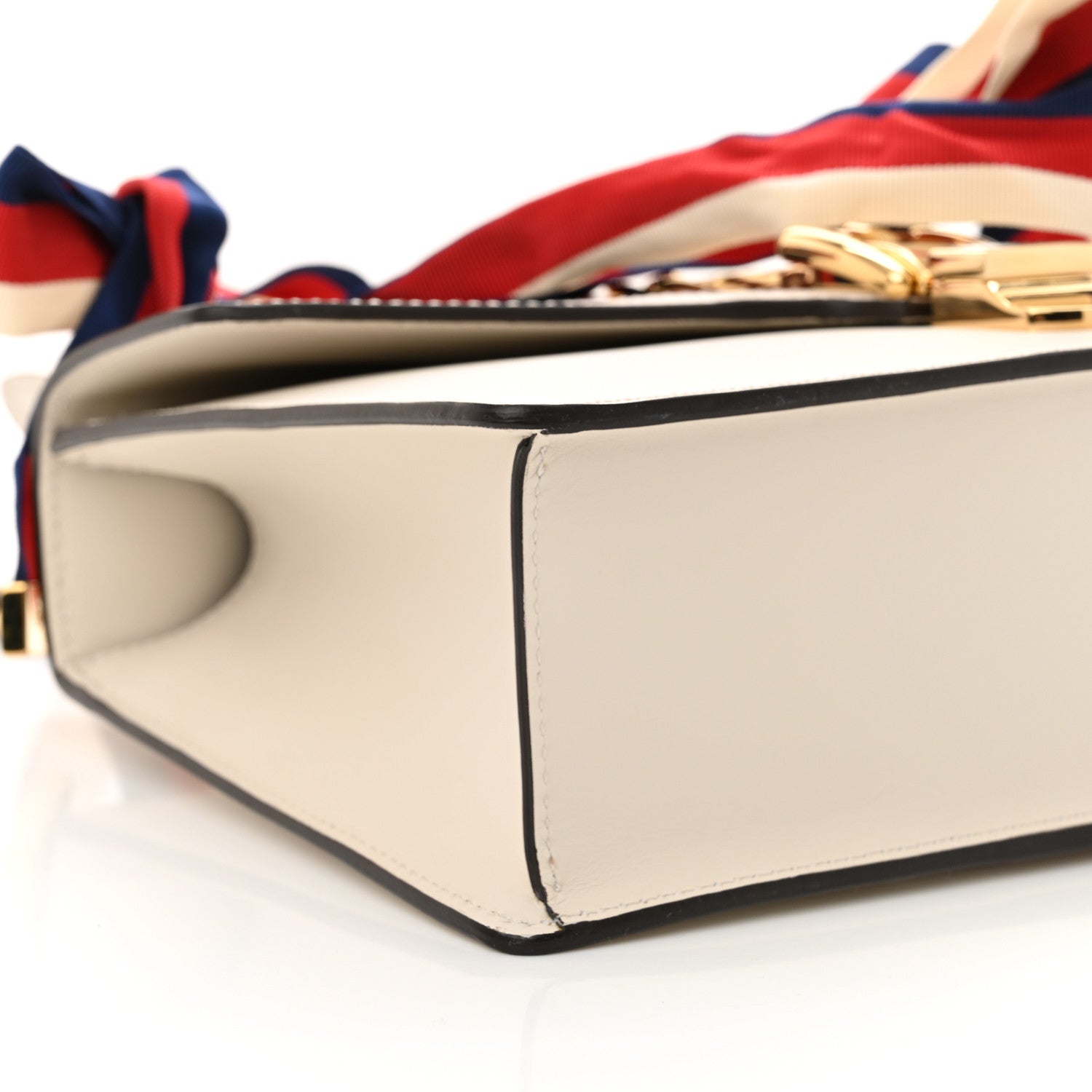 Gucci Calfskin Small Sylvie Shoulder Bag Off White 8 of 12