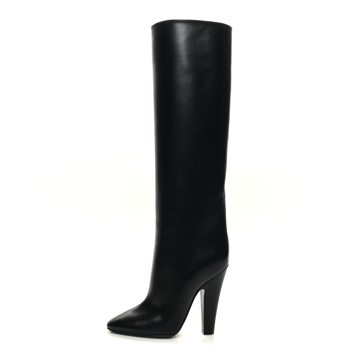 Saint Laurent Vanity Softy Calfskin 68 Tube 110 Boots 36 Black 1 of 8