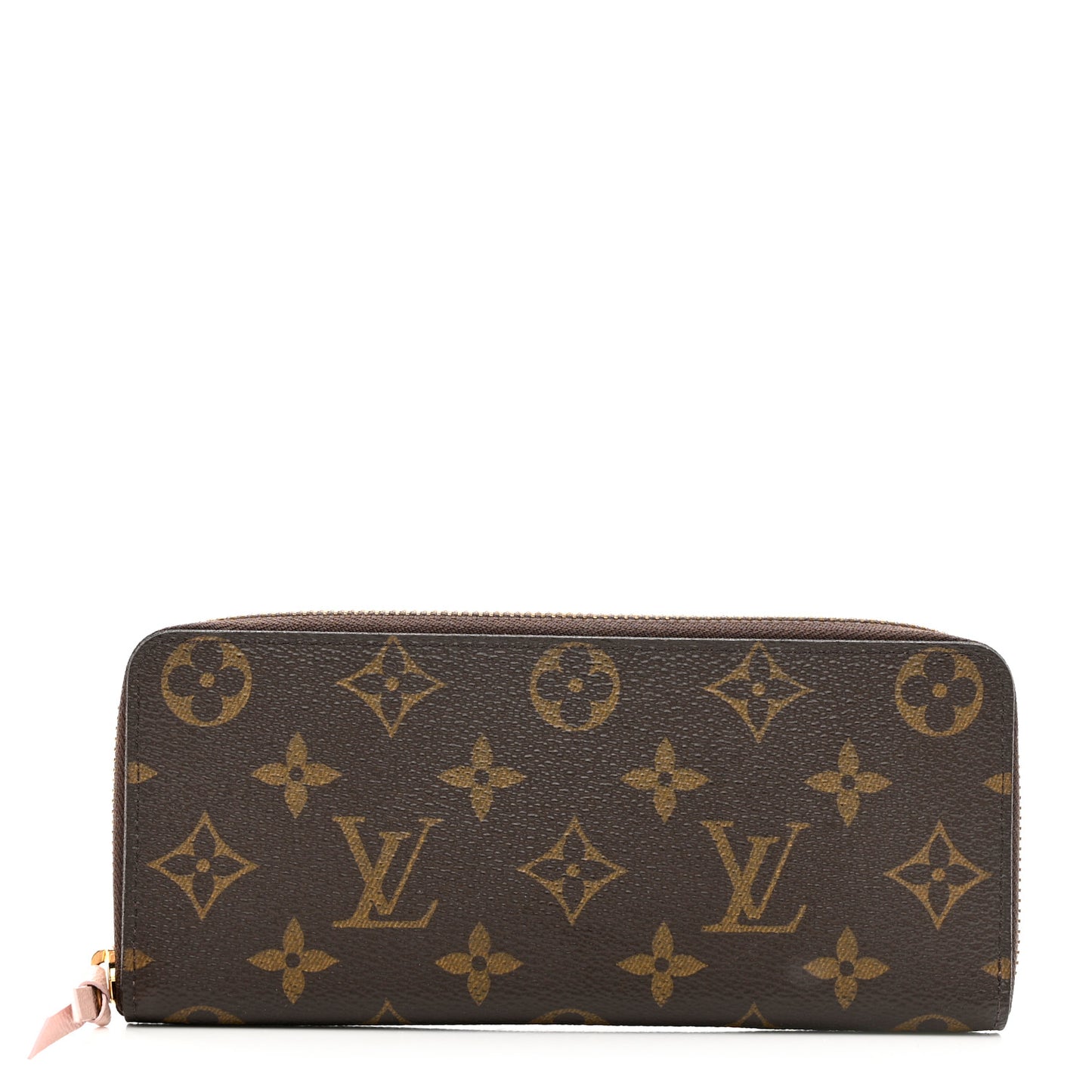 Monogram Clemence Wallet Rose Ballerine