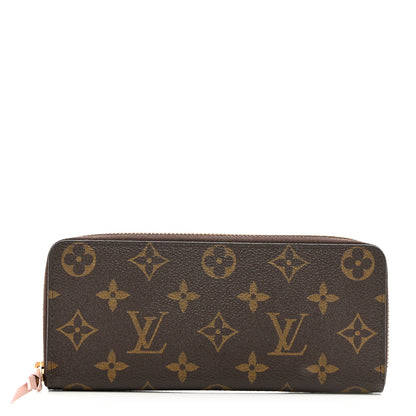 Louis Vuitton Monogram Clemence Wallet Rose Ballerine 1 of 7
