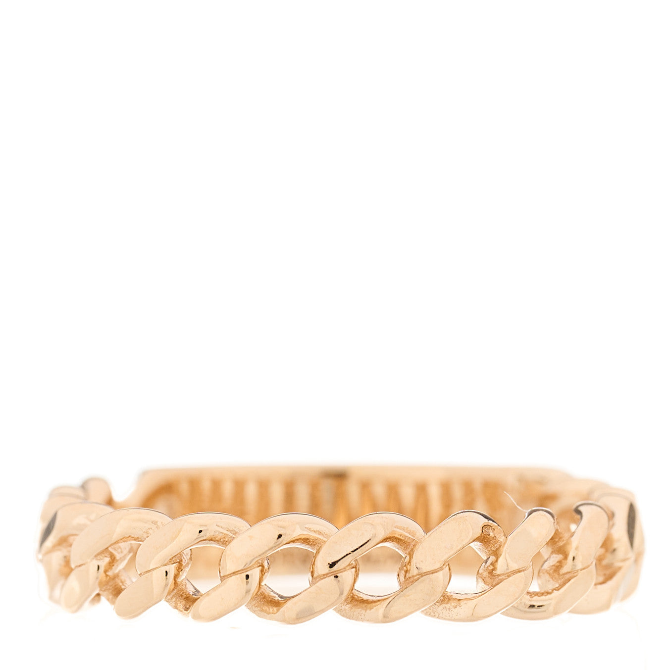 Tiffany 18K Rose Gold Diamond Micro Link Ring 49 5 3 of 4
