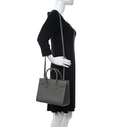 Saint Laurent Grained Calfskin Baby Sac De Jour Fog 2 of 17