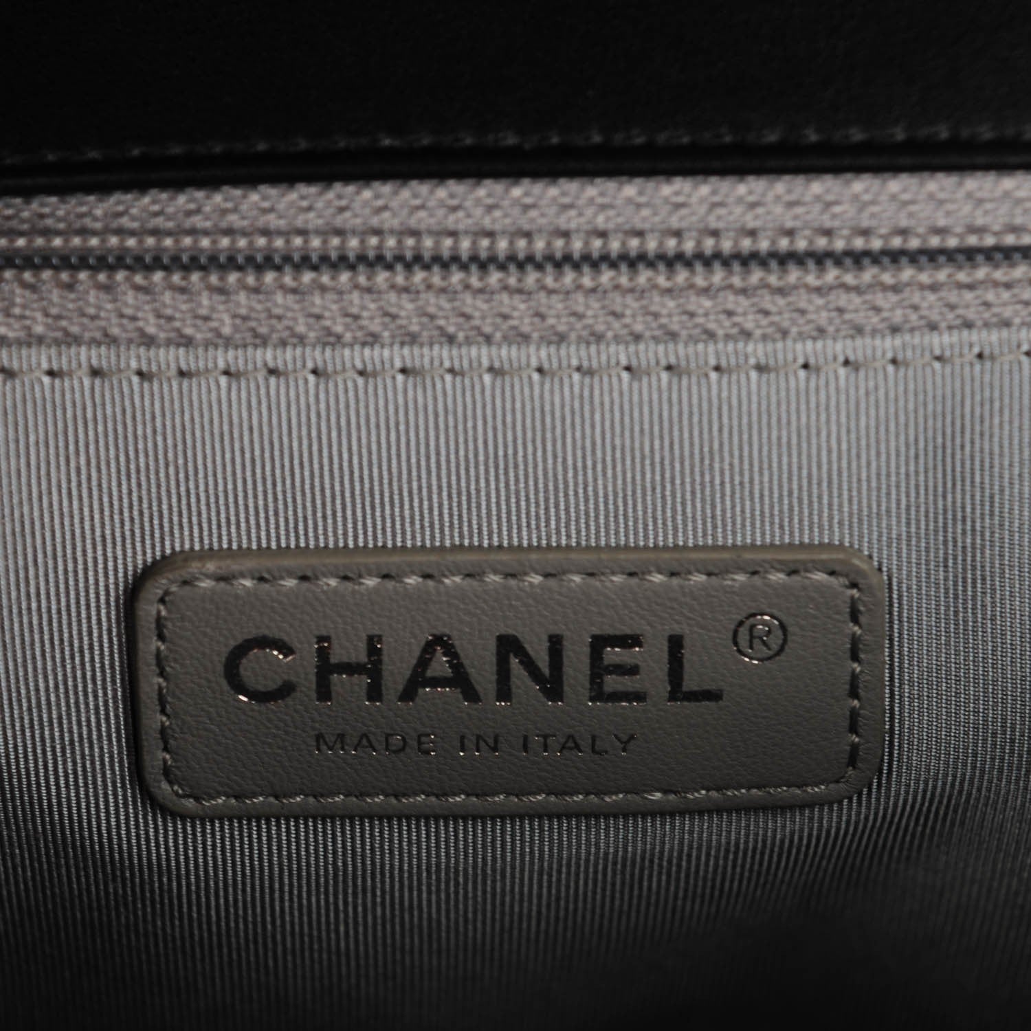 Chanel Calfskin Chevron Quilted New Medium Boy Flap Black 6 of 7