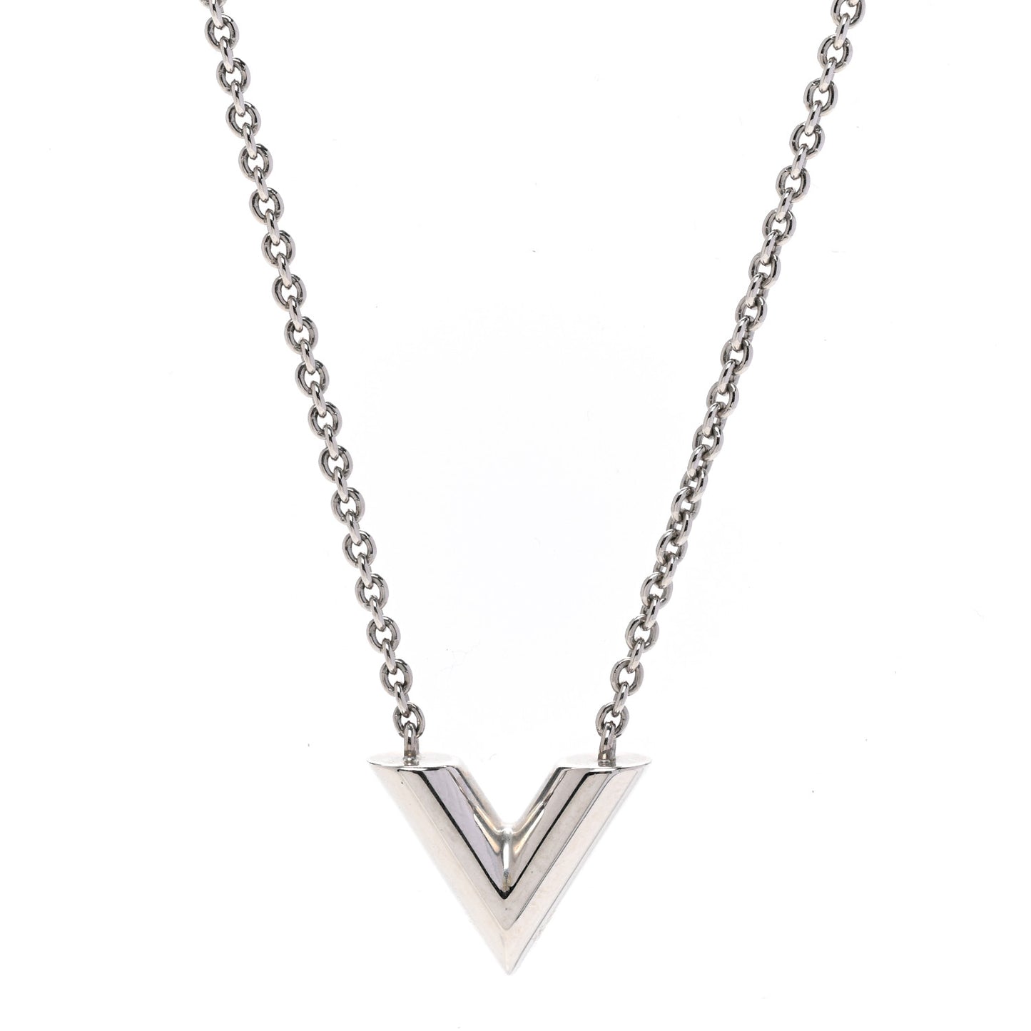 Metal Essential V Supple Necklace Silver
