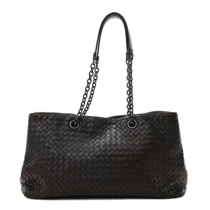 Bottega Veneta Nappa Intrecciato Classic Chain Strap Tote Ebano 1 of 10