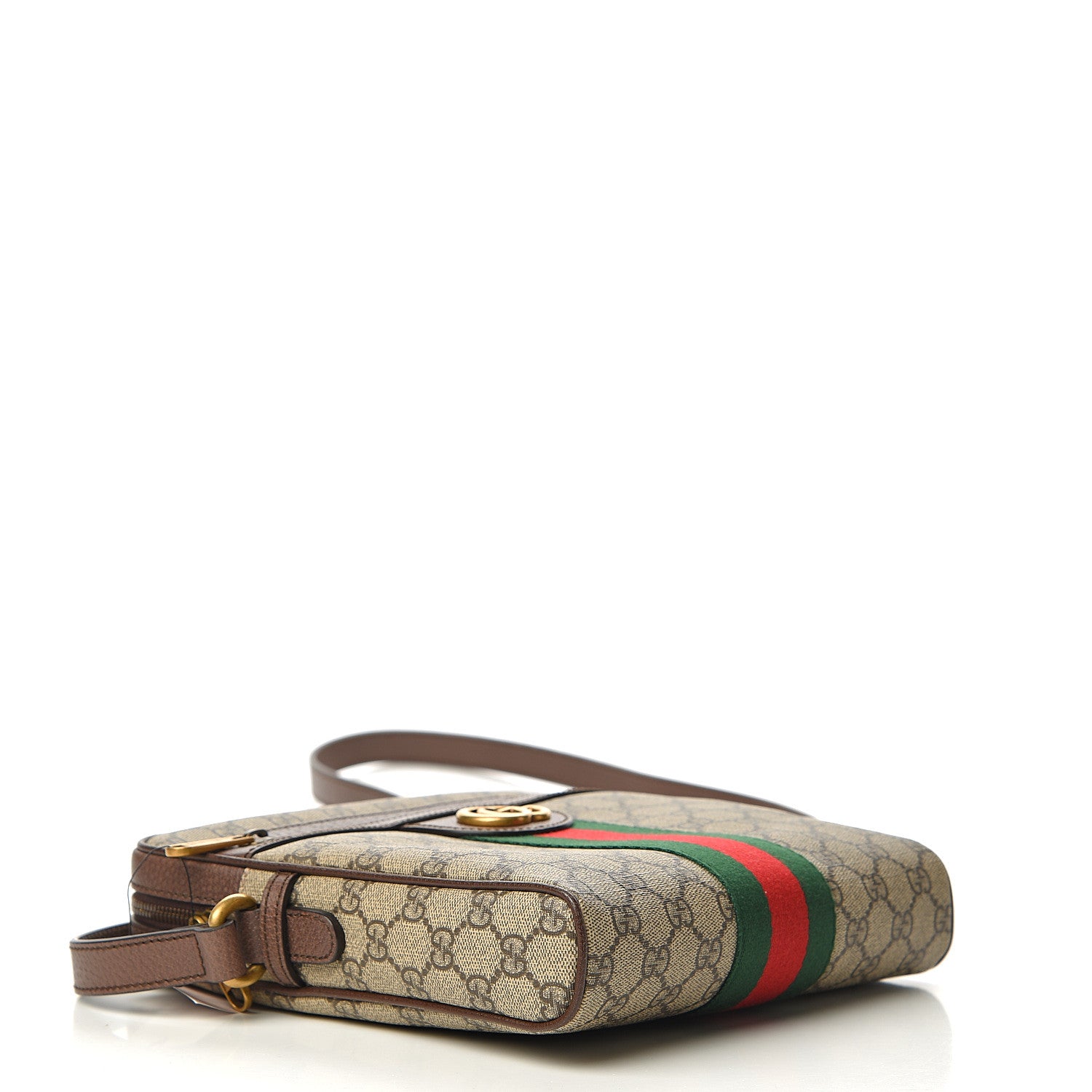 Gucci GG Supreme Monogram Web Small Ophidia Messenger Bag Brown 3 of 9