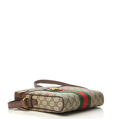 Gucci GG Supreme Monogram Web Small Ophidia Messenger Bag Brown 3 of 9