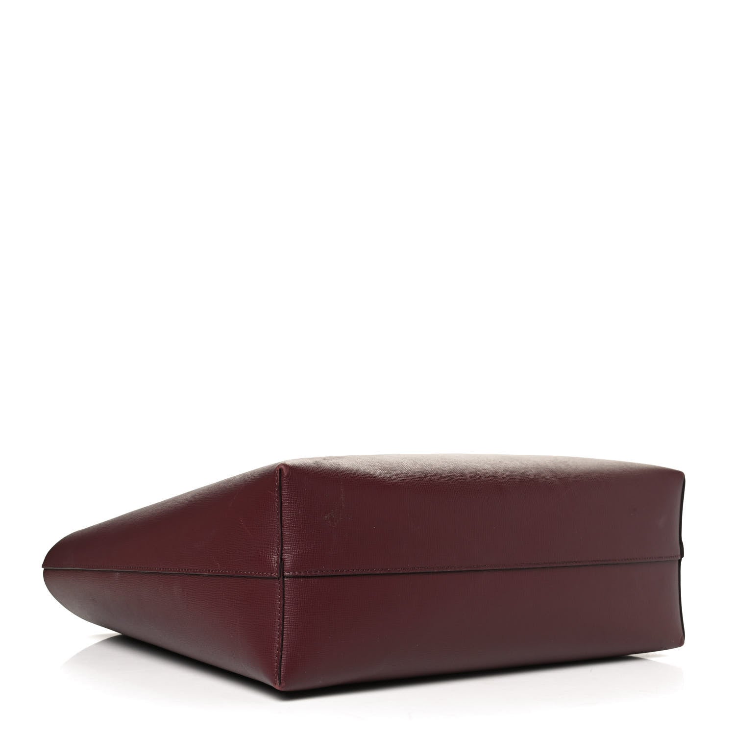 Tom Ford Grained Calfskin Small T Tote Bordeaux 4 of 12