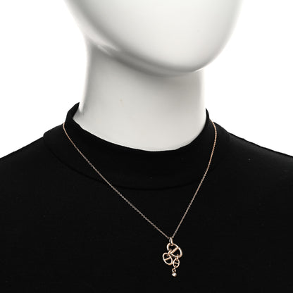 Hermes 18K Rose Gold Diamond Chaine D'Ancre Enchainee Necklace MM 2 of 6