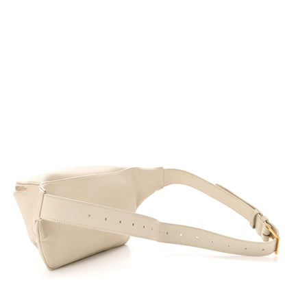 Saint Laurent Grain De Poudre Monogram Belt Bag Blanc Vintage 3 of 12