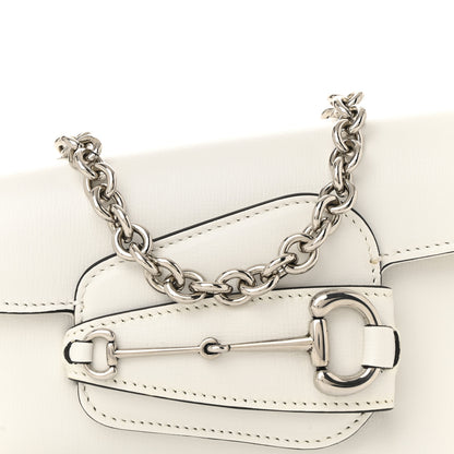 Gucci Demetra Mini Horsebit 1955 Asymmetric Shoulder Bag Great White 8 of 12