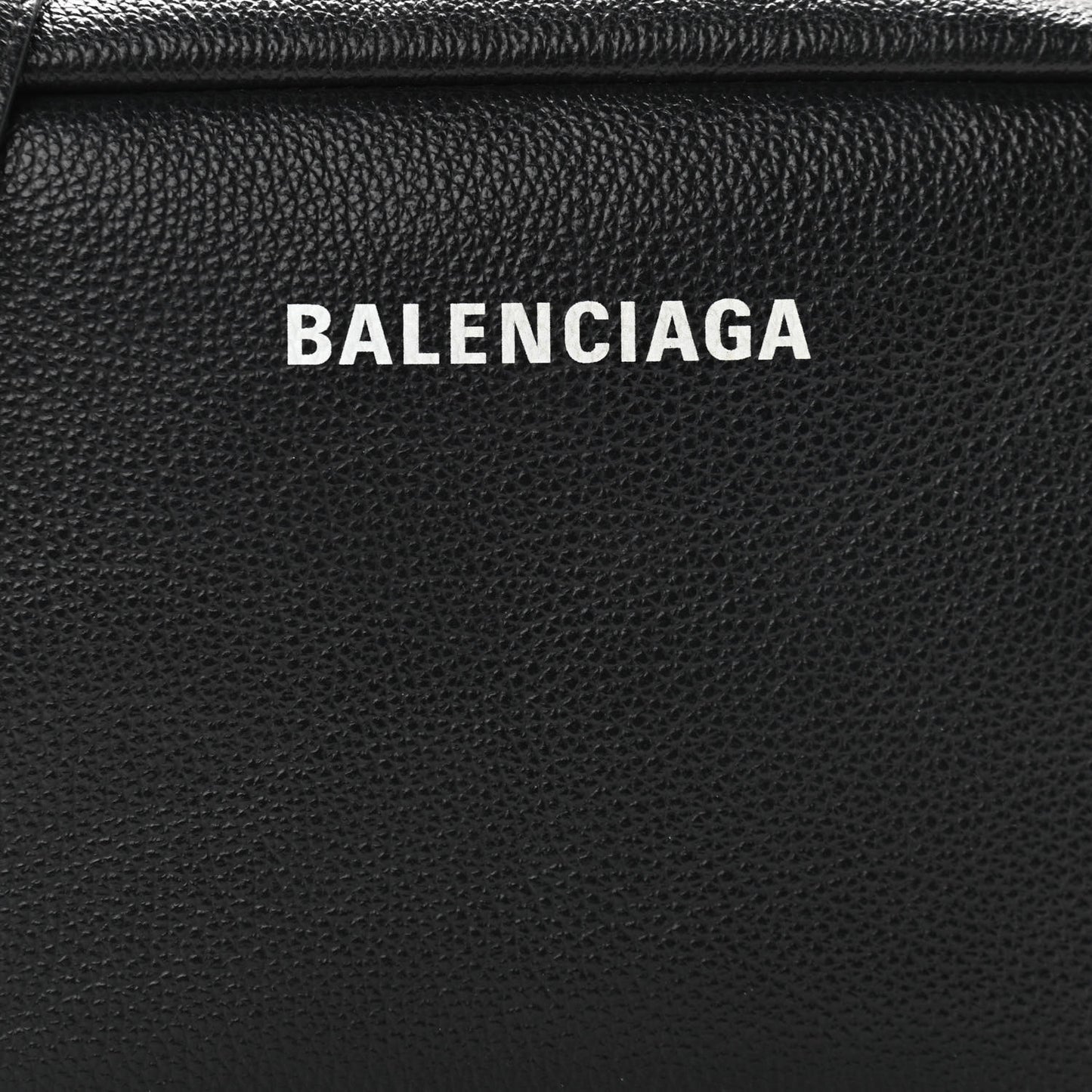 Calfskin Logo M Everyday Camera Bag Black