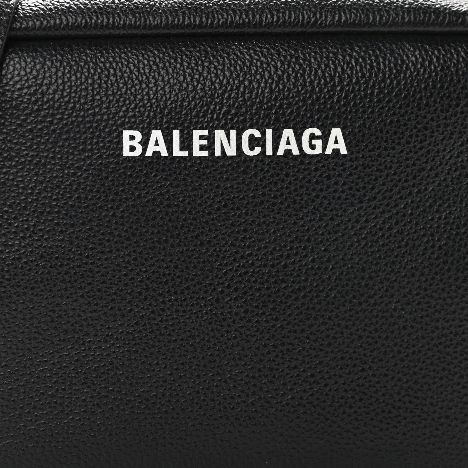 Balenciaga Calfskin Logo M Everyday Camera Bag Black 8 of 10