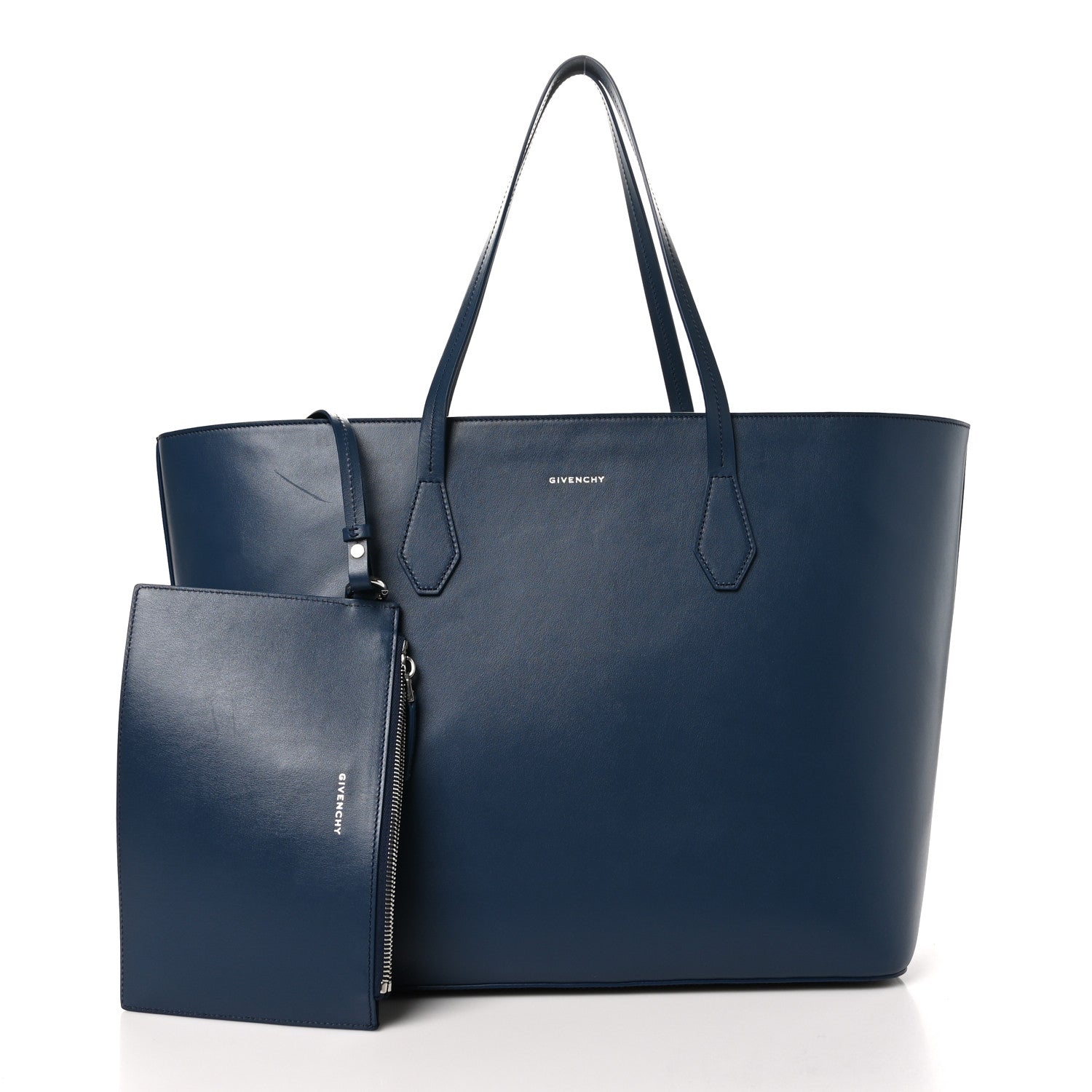 Givenchy Smooth Calfskin Wing Shopping Bag Midnight 3 of 13