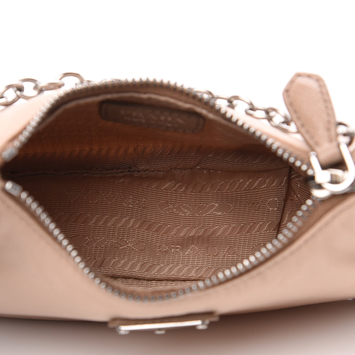 Tessuto Nylon Saffiano Mini Re-Edition 2000 Shoulder Bag Cammeo