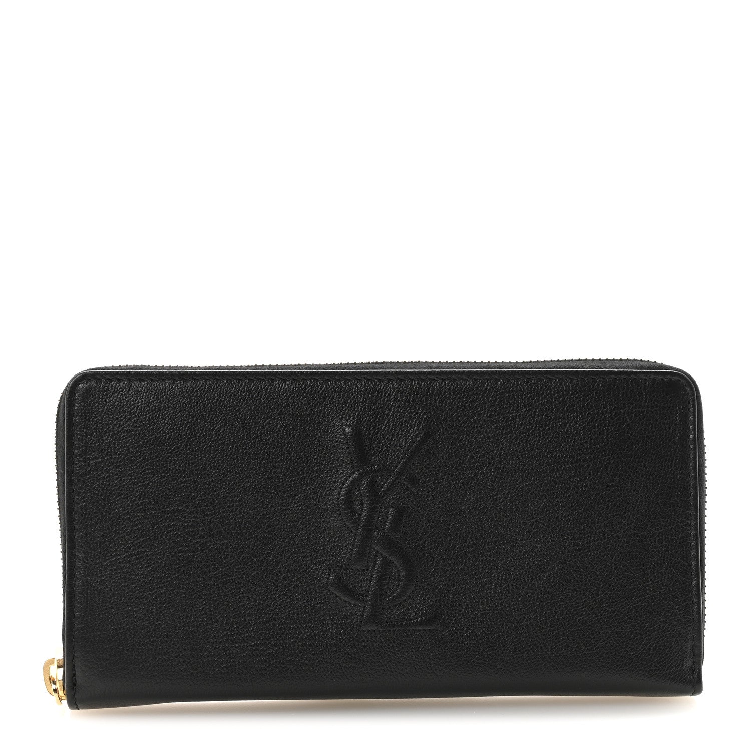 Saint Laurent Chevre Belle De Jour Zip Around Wallet Black 1 of 7