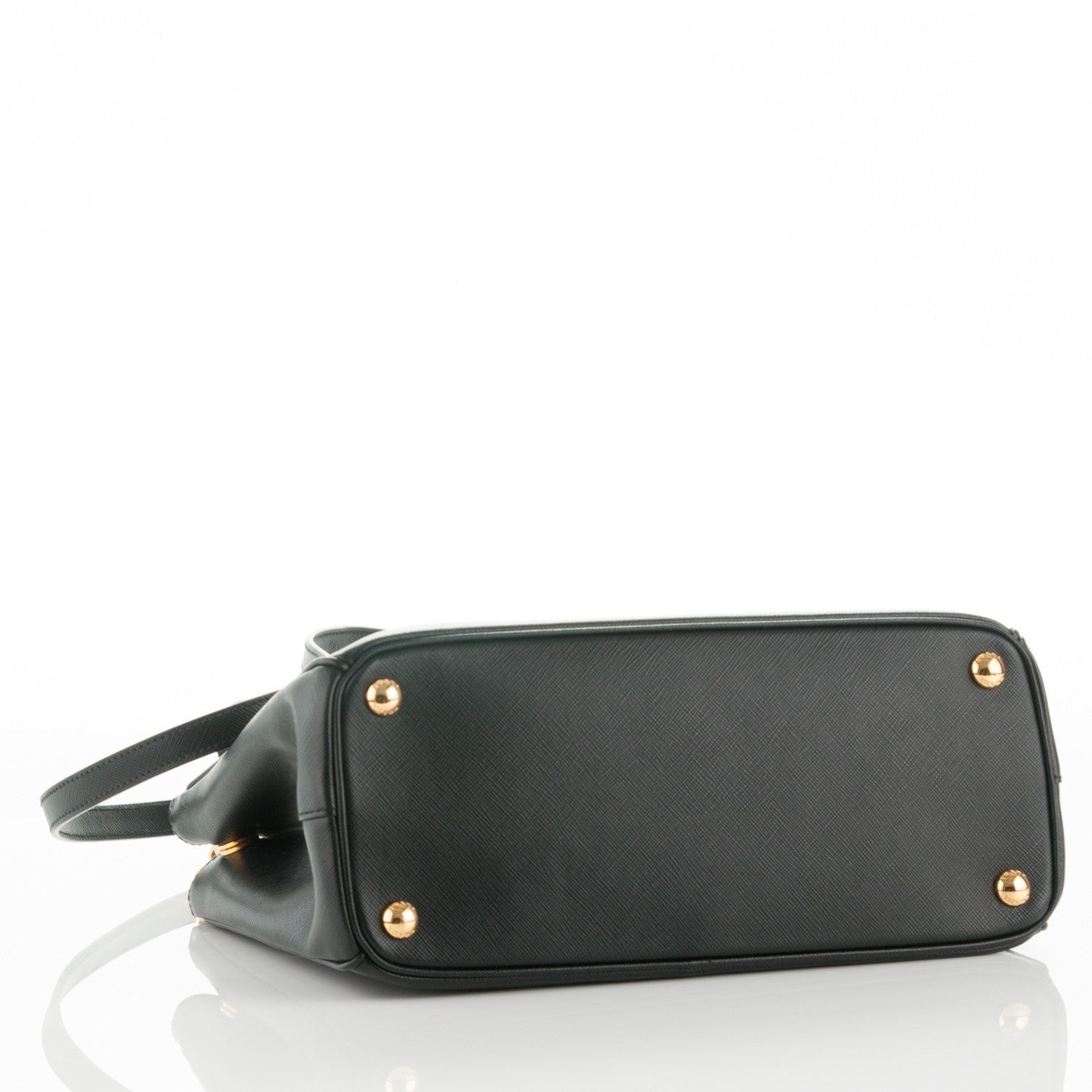 Prada Saffiano Small Galleria Double Zip Tote Black 5 of 9