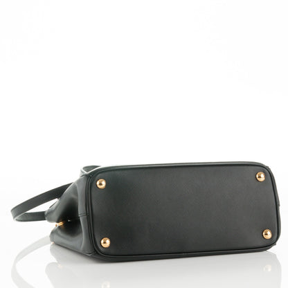 Prada Saffiano Small Galleria Double Zip Tote Black 5 of 9