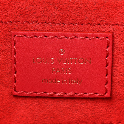 Louis Vuitton LOUIS VUITTON Calfskin Embellished New Wave Love Lock Heart Bag Ecarlate 6 of 11