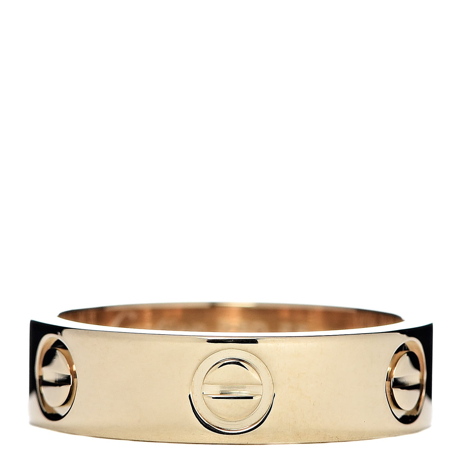 Cartier 18K Yellow Gold 5.5mm LOVE Ring 55 7.25 1 of 5