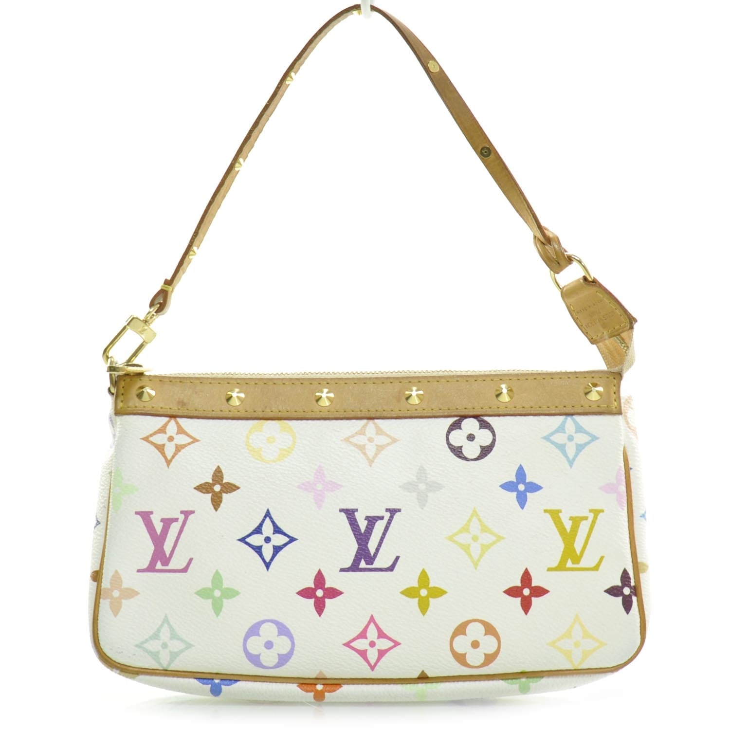 Louis Vuitton Monogram Multicolor Pochette Accessories White 1 of 8