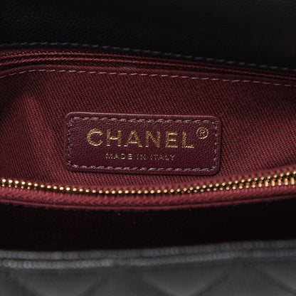 Chanel Caviar Quilted Small Coco Handle Flap Black 6 of 10