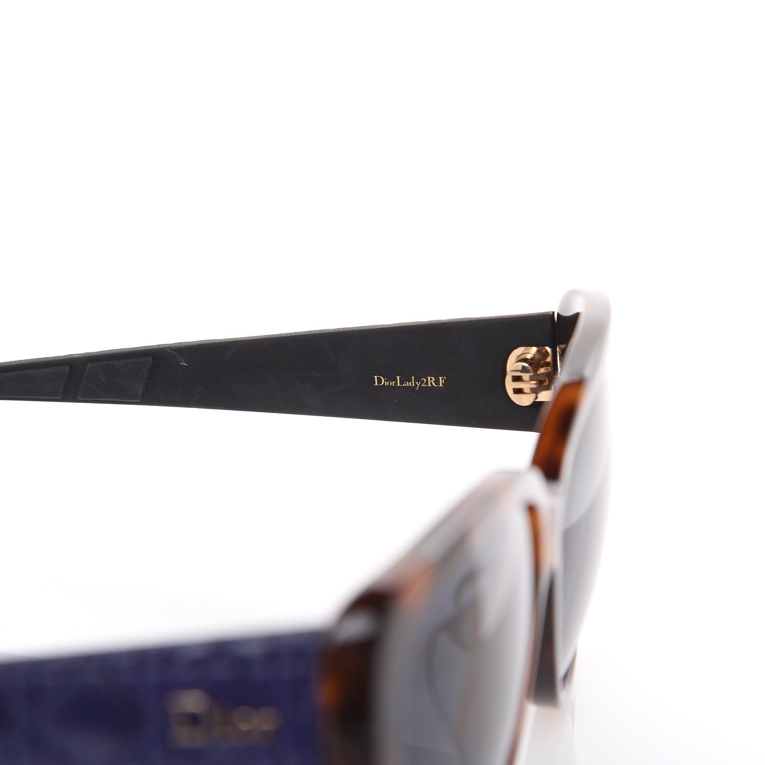 Christian Dior Cannage Dior Lady 2R Sunglasses Havana Blue 5 of 9