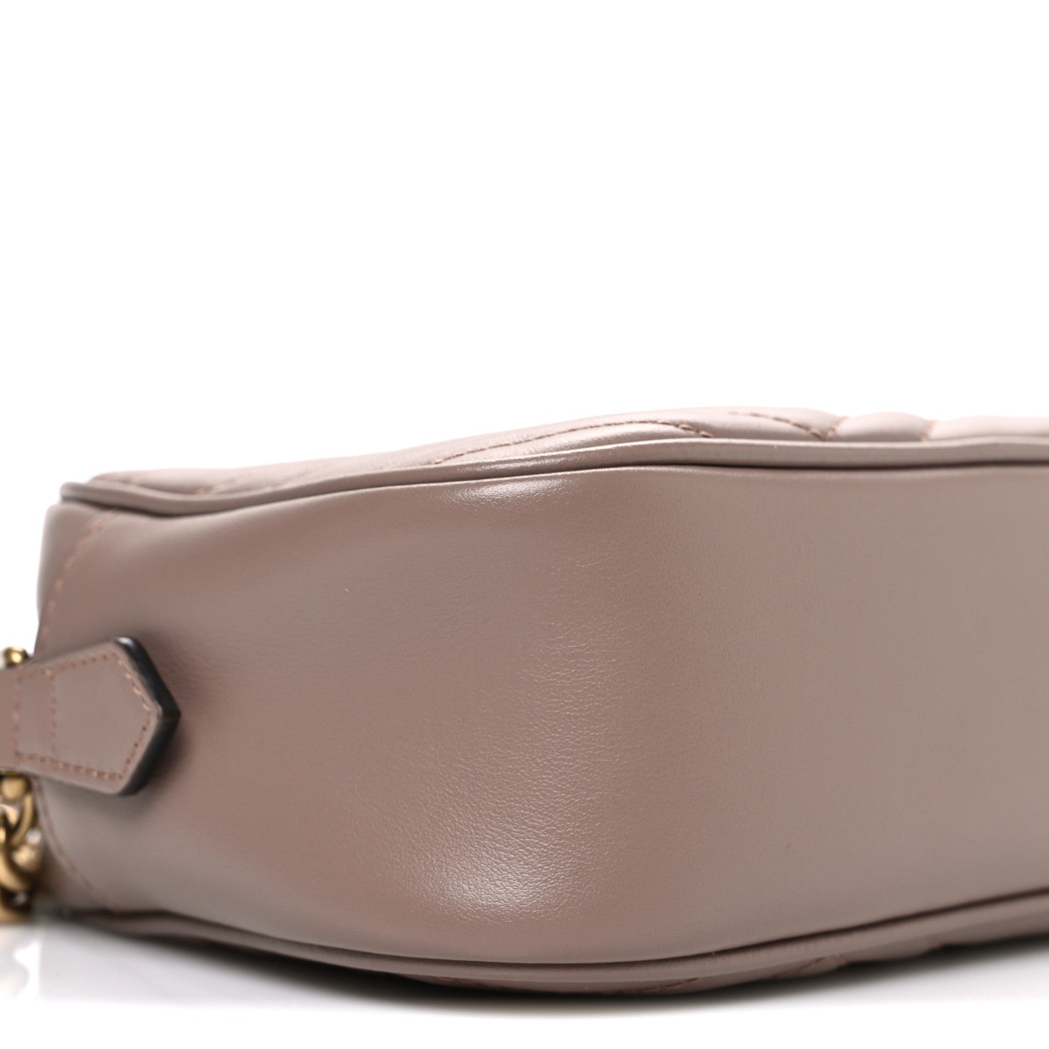 Gucci Calfskin Matelasse Small GG Marmont Chain Shoulder Bag Porcelain Rose 9 of 10