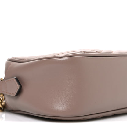 Gucci Calfskin Matelasse Small GG Marmont Chain Shoulder Bag Porcelain Rose 9 of 10