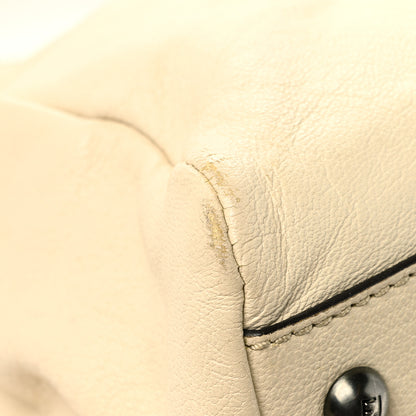 Fendi Goatskin Elaphe Medium Peekaboo Iconic Satchel Latte Natural 13 of 17