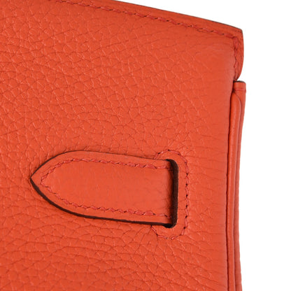 Hermes Togo Birkin 30 Orange Poppy 13 of 32