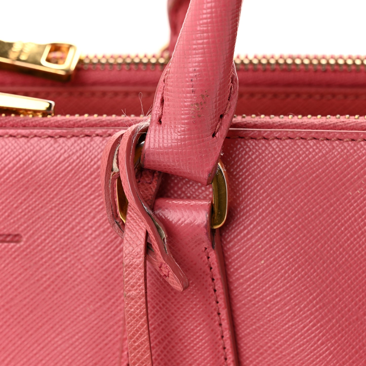 Saffiano Medium Galleria Double Zip Tote Geranio