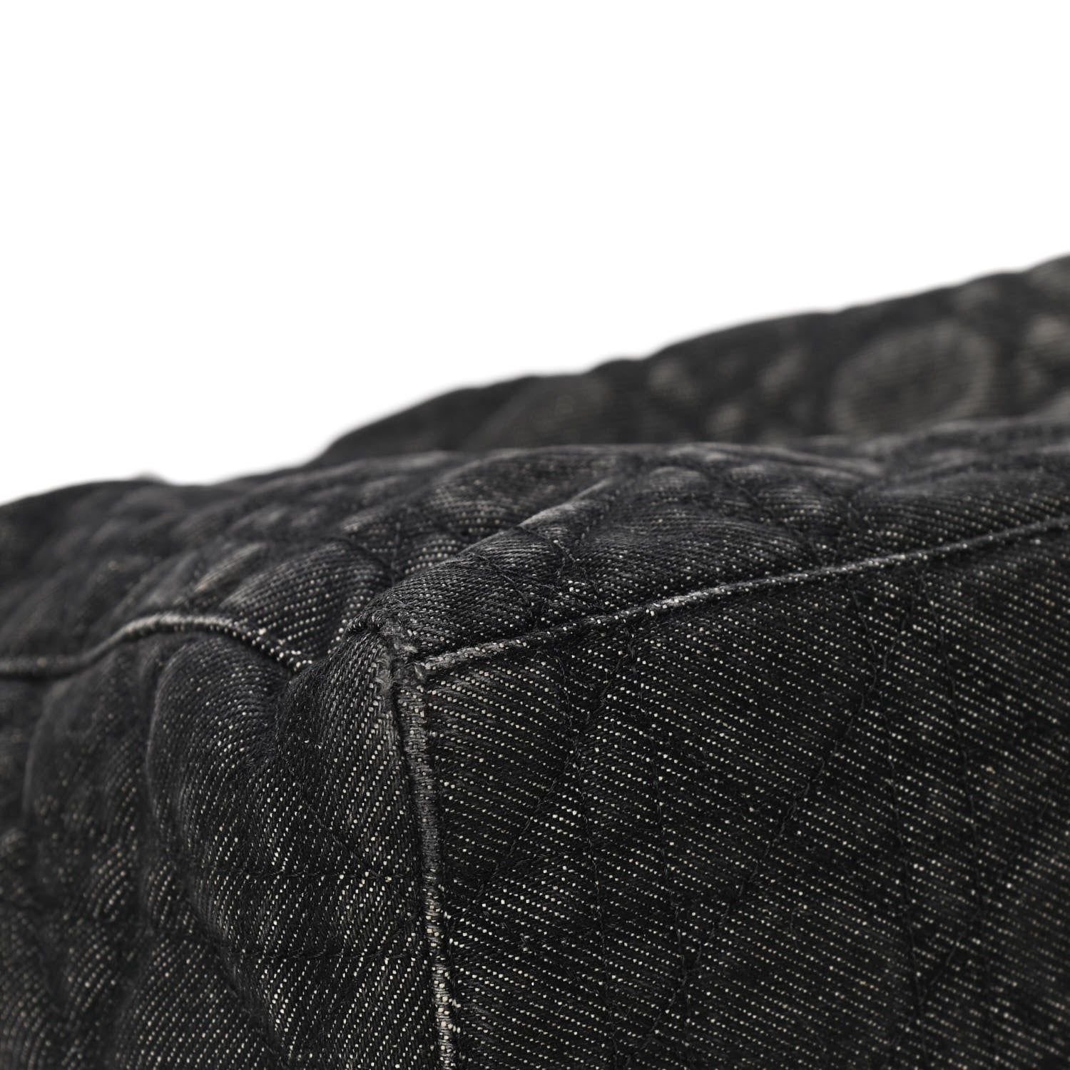 Christian Dior Denim Cannage Large Lady Dior Black 6 of 6
