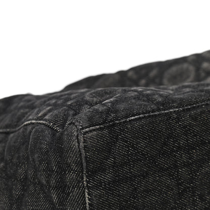 Christian Dior Denim Cannage Large Lady Dior Black 6 of 6