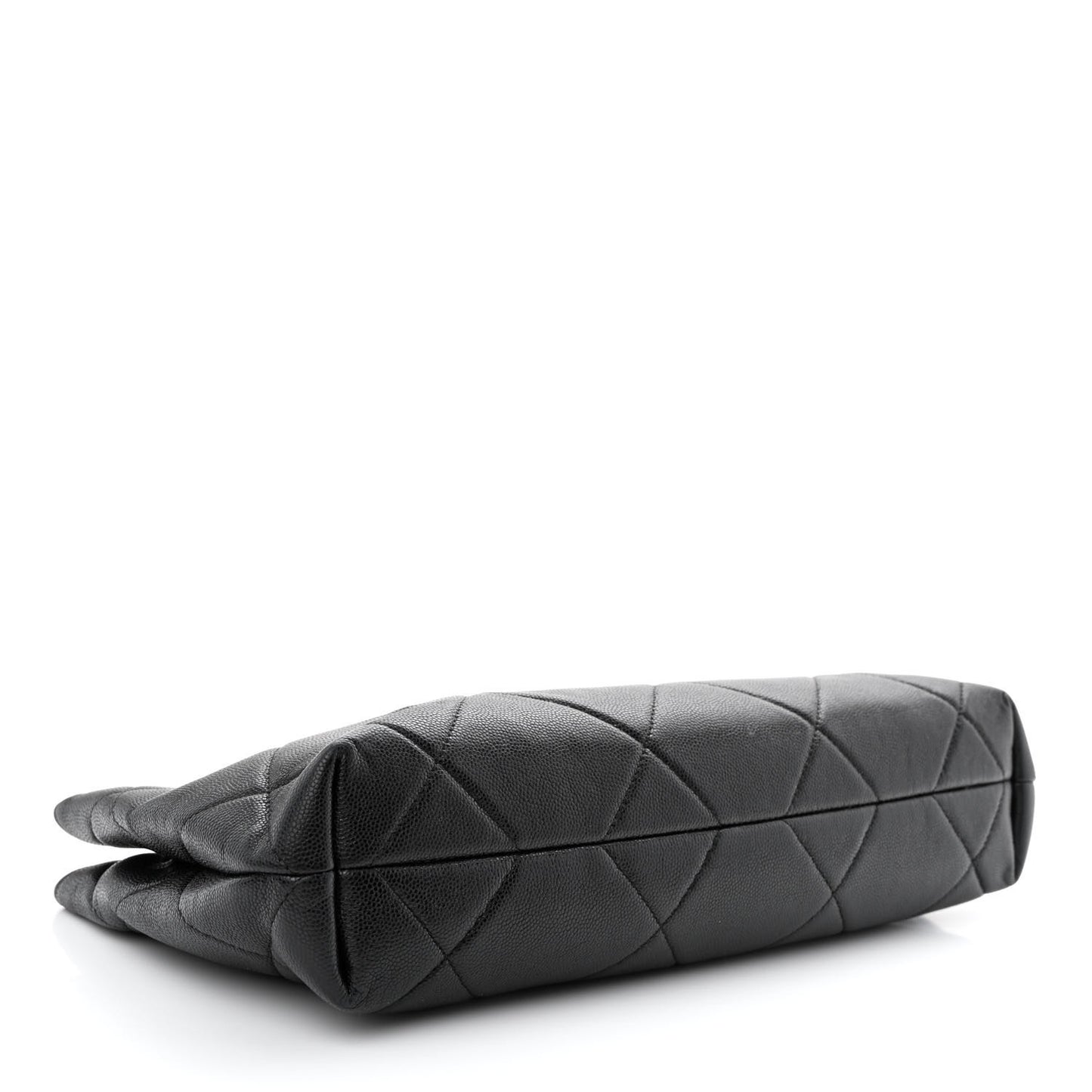 Caviar Quilted A Real Catch Clutch Black