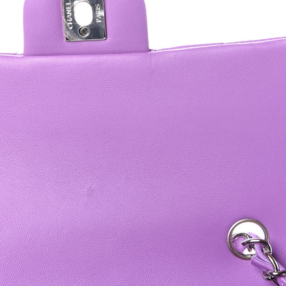 Chanel Lambskin Quilted Mini Rectangular Flap Purple 8 of 10