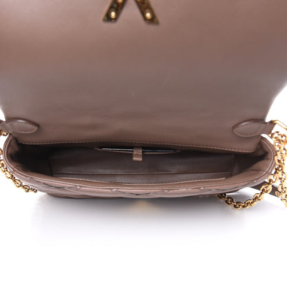 Louis Vuitton Lambskin Malletage GO-14 MM Taupe 5 of 14