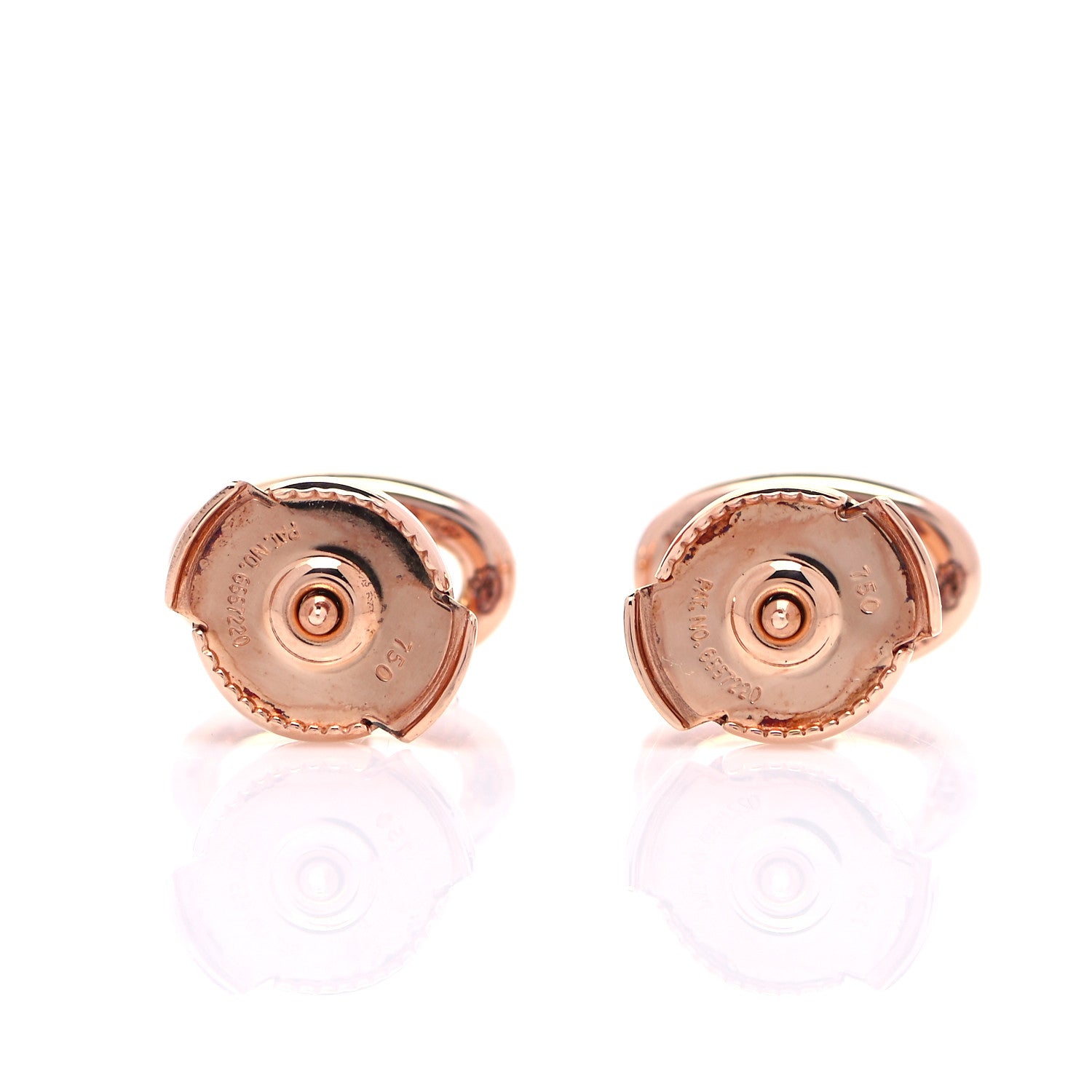 Hermes 18K Rose Gold TPM Farandole Stud Earrings 3 of 6