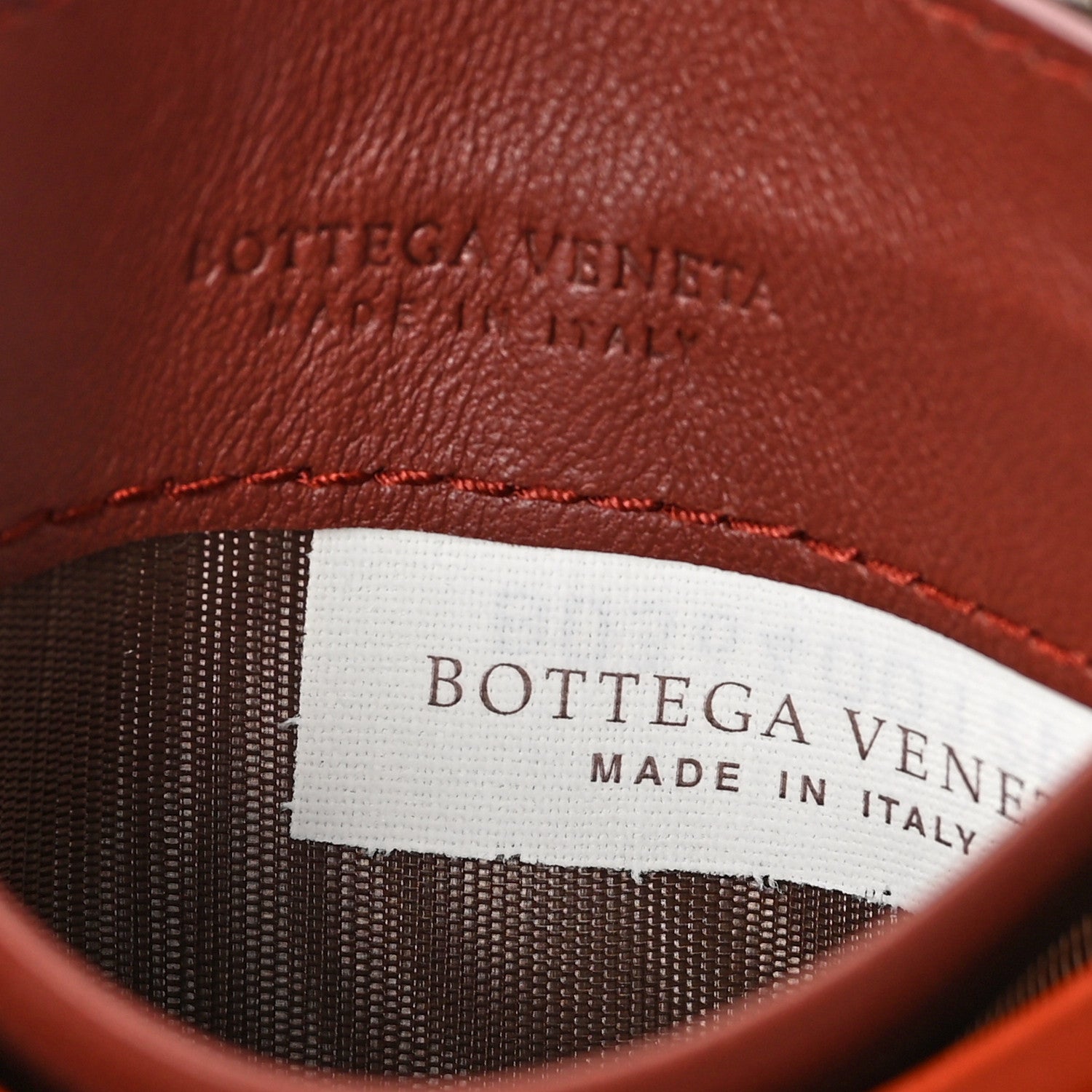 Bottega Veneta Nappa Intrecciato Card Holder Orange Red 6 of 6
