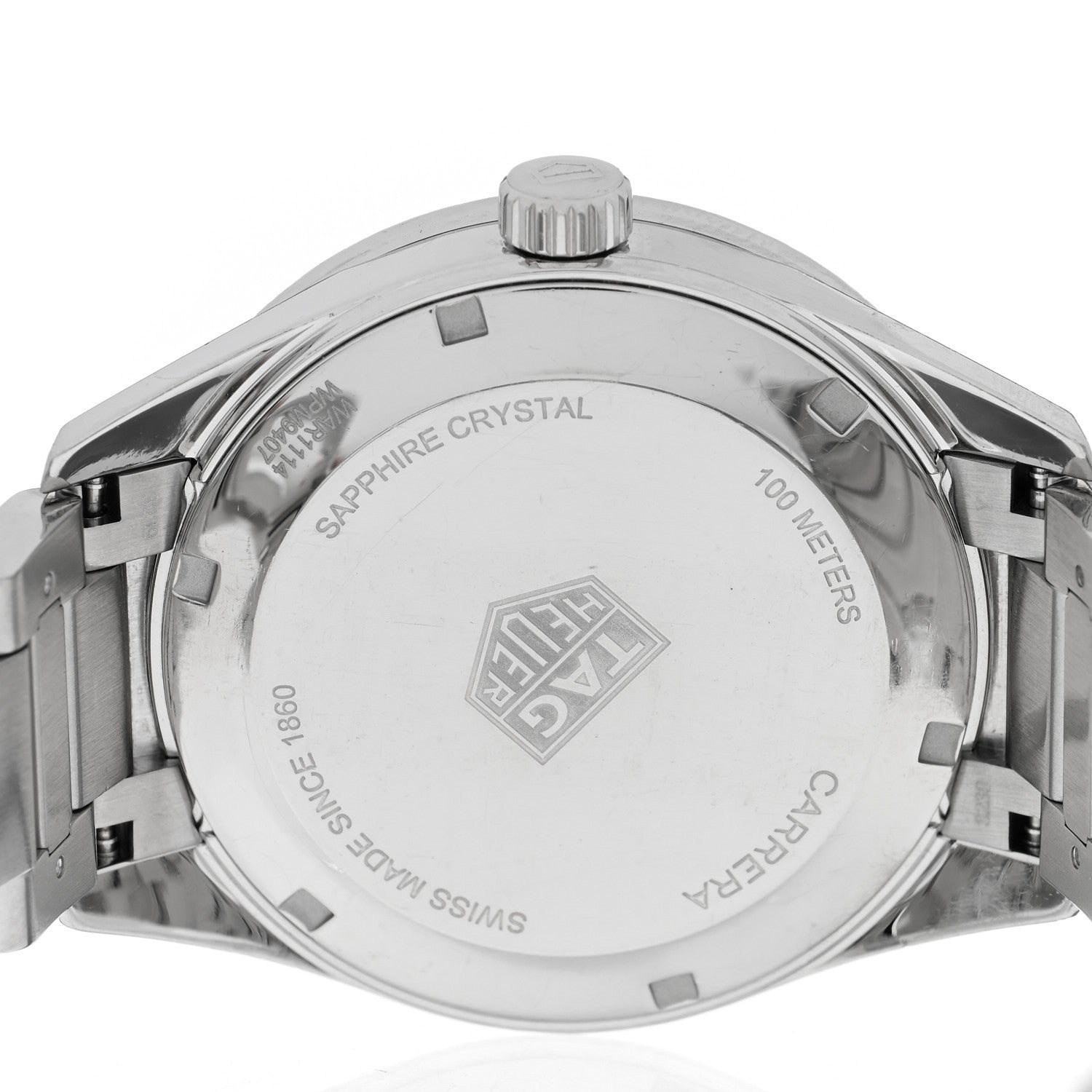 Tag Heuer Stainless Steel Diamond Bezel 39mm Carrera Lady Quartz Watch Blue WAR1114 4 of 5