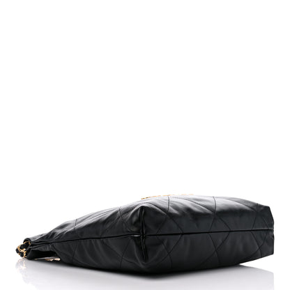 Chanel Shiny Calfskin Quilted Small Chanel 22 Black 5 of 10