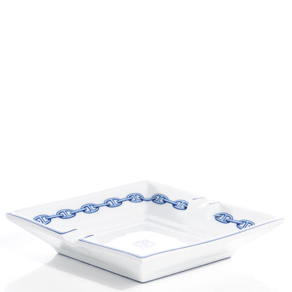 Hermes Printed Porcelain Chaine D'Ancre Ashtray 4 of 8