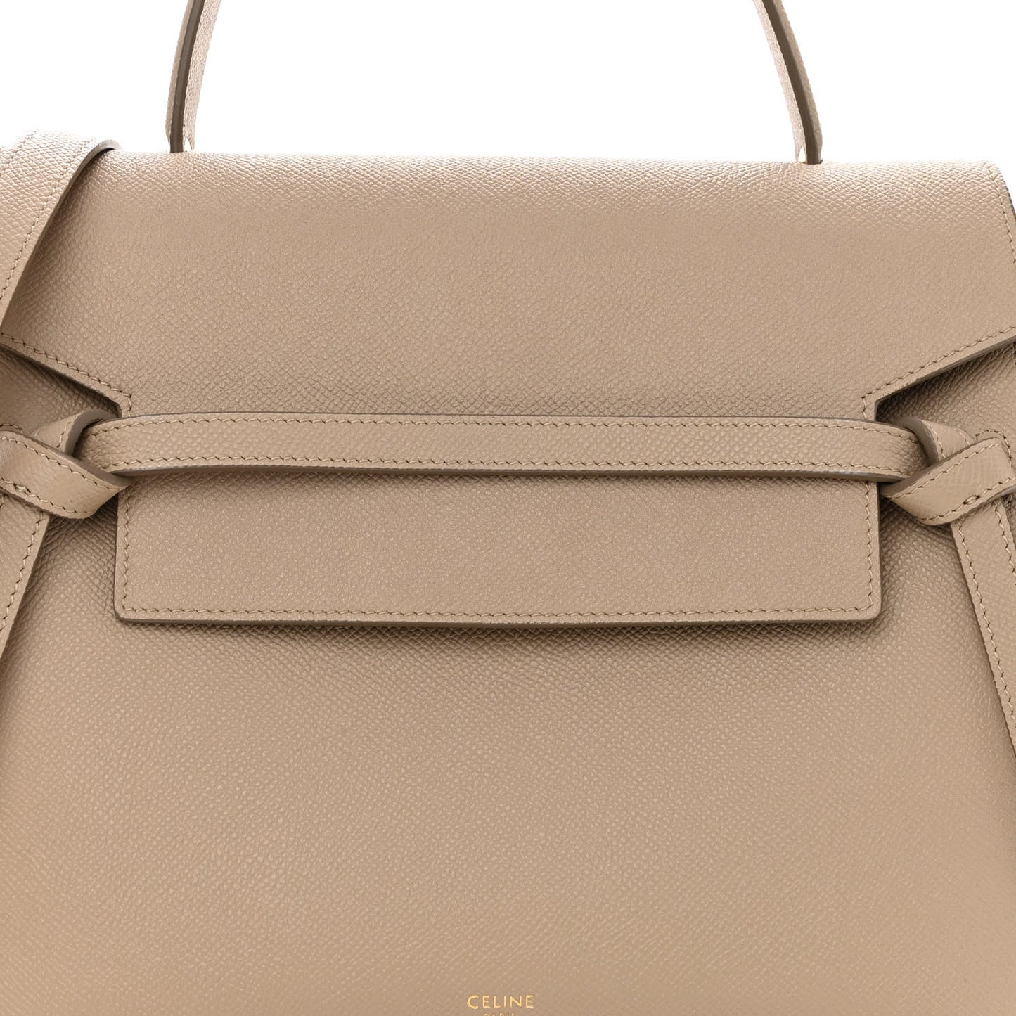 Grained Calfskin Mini Belt Bag Light Taupe