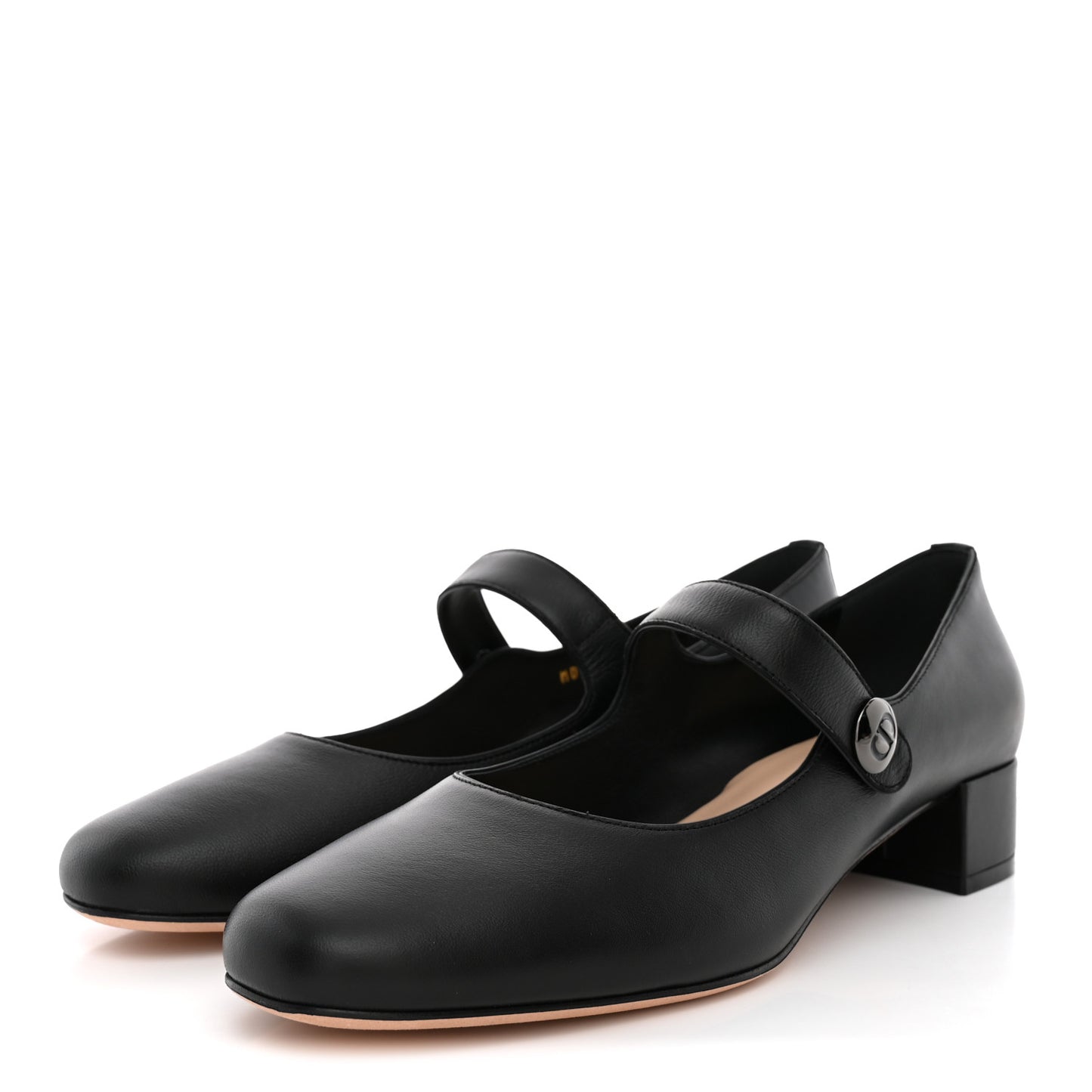 Brushed Calfskin Uniform 30mm Pumps 40 Black
