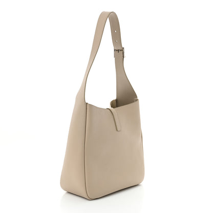 Saint Laurent Smooth Calfskin Small Le 5 A 7 Soft Hobo Dusty Grey 3 of 10