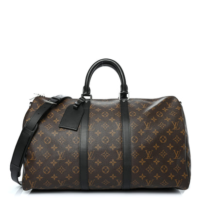 Louis Vuitton Monogram Macassar Keepall Bandouliere 45 1 of 9
