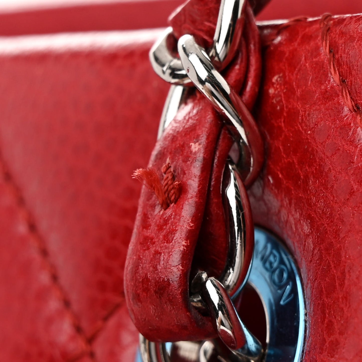 Caviar Quilted Timeless CC Soft Tote Red