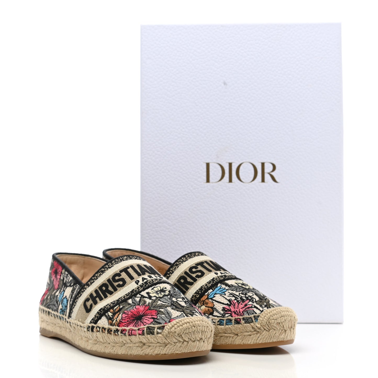 Embroidered Mille Fleurs Granville Espadrille 37 Multicolor