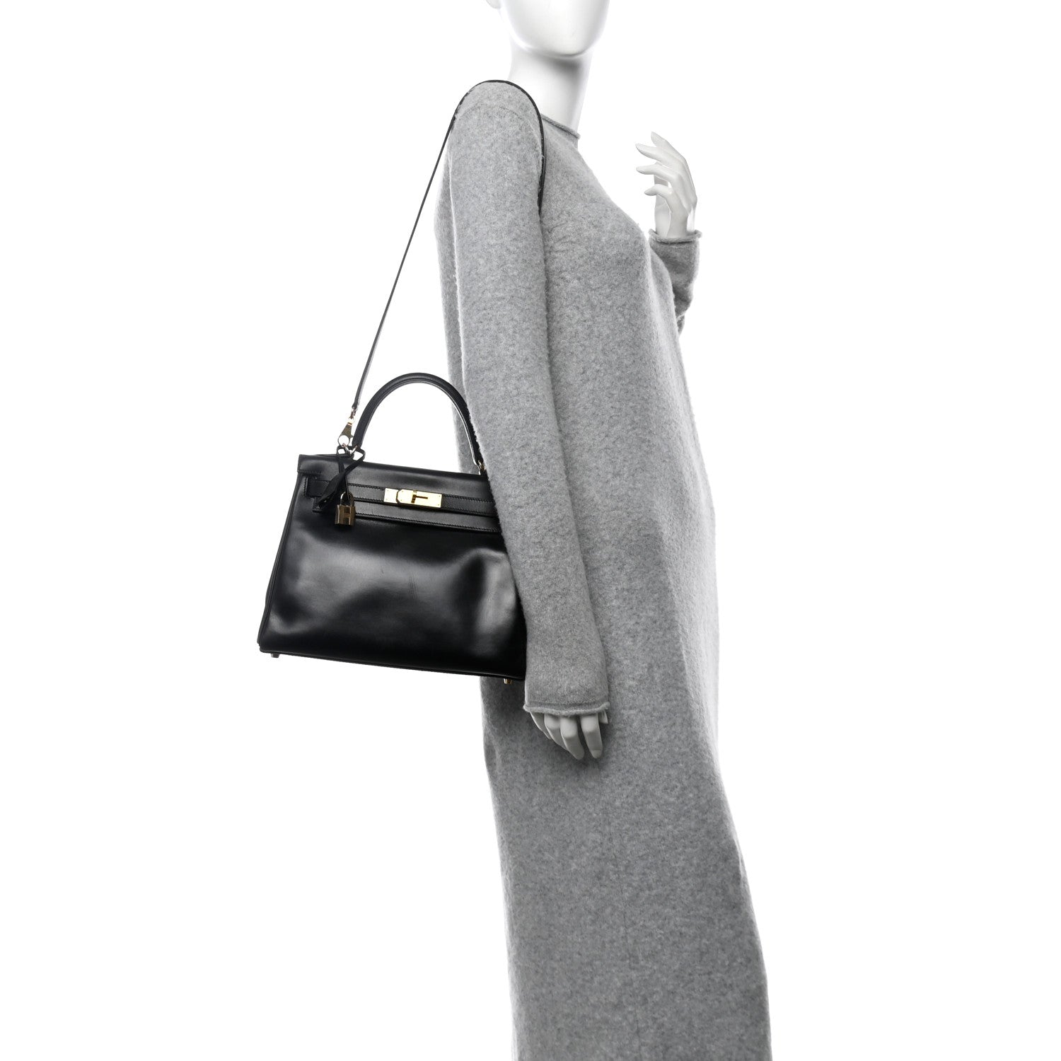 Hermes Box Kelly Retourne 28 Black 2 of 13